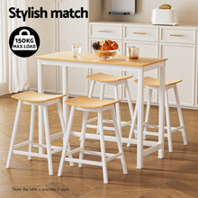 Load image into Gallery viewer, Artiss 4x Bar Stools Wooden Chairs Oak