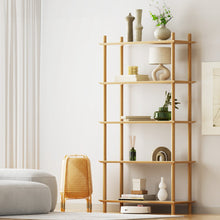 Load image into Gallery viewer, Artiss Bookshelf 5 Tiers Bookcase Display Shelves Wooden Storage Stand Rack Pine