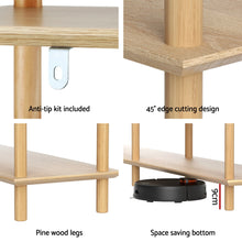Load image into Gallery viewer, Artiss Bookshelf 3 Tiers Bookcase Display Shelves Wooden Storage Stand Rack Pine