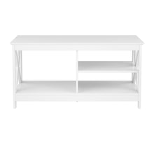 Load image into Gallery viewer, Artiss Coffee Table Storage Shelf White
