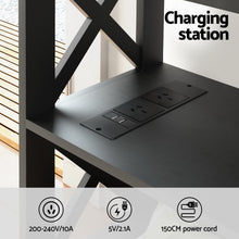 Load image into Gallery viewer, Artiss Console Table 3-tier USB Outlets