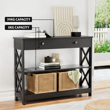 Load image into Gallery viewer, Artiss Console Table 3-tier USB Outlets