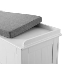 Load image into Gallery viewer, Storage Ottoman Blanket Box 140cm Fluted Grey