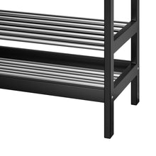 Load image into Gallery viewer, Artiss Shoe Rack Cabinet Bamboo Bench 10 Paris Black
