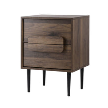 Load image into Gallery viewer, Artiss Bedside Table Nightstand 2 Drawers - Walnut