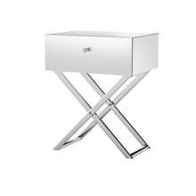 Load image into Gallery viewer, Artiss Mirrored Bedside Table Drawers Side Table Storage Nightstand Silver MOCO