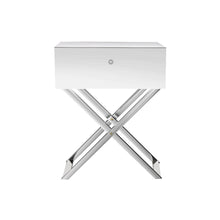 Load image into Gallery viewer, Mirrored Bedside Table Drawers Side Table Storage Nightstand Silver MOCO