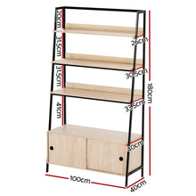 Load image into Gallery viewer, Bookshelf 5 Tier Cube Cabinet MIRA Oak