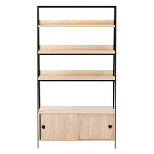 Load image into Gallery viewer, Bookshelf 5 Tier Cube Cabinet MIRA Oak