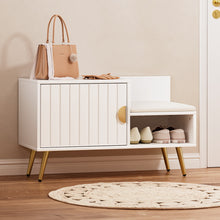 Load image into Gallery viewer, Artiss Shoe Rack Cabinet Bench 6 Pairs White