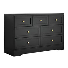Load image into Gallery viewer, Artiss 7 Chest of Drawers Dresser Table Black