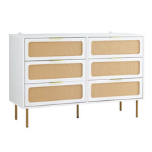 Load image into Gallery viewer, Artiss Chest of 6 Drawers Lowboy Cabinet White