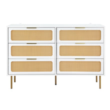 Load image into Gallery viewer, Artiss Chest of 6 Drawers Lowboy Cabinet White