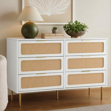 Load image into Gallery viewer, Artiss Chest of 6 Drawers Lowboy Cabinet White