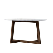 Load image into Gallery viewer, Artiss Coffee Table Oval Marble Effect