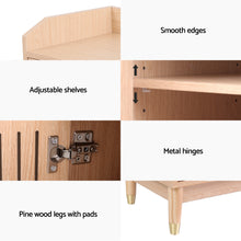 Load image into Gallery viewer, Artiss Shoe Rack Cabinet with Shelves 26 Pairs Pine