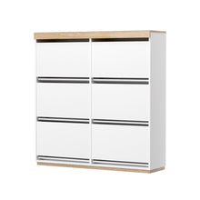 Load image into Gallery viewer, Artiss Shoe Rack Cabinet 3-Tier 45 Pairs White