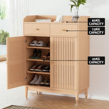 Load image into Gallery viewer, Artiss Shoe Rack Cabinet 4-Tier 16 Pairs Pine