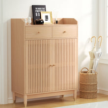Load image into Gallery viewer, Artiss Shoe Rack Cabinet 4-Tier 16 Pairs Pine