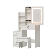 Load image into Gallery viewer, Artiss Dressing Table Vanity Desk Set Stool Led White