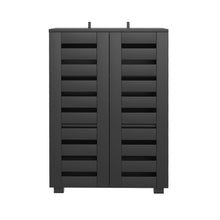 Load image into Gallery viewer, Artiss Shoe Rack Storage Cabinet 20 Pairs 5-tier Black Alster