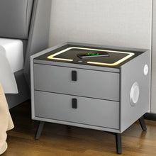 Load image into Gallery viewer, Artiss Smart Bedside Table with Wireless Charging - AIKA Grey