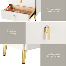 Load image into Gallery viewer, Artiss Bedside Table Wireless Charging - ALMA White