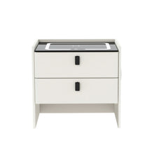 Load image into Gallery viewer, Artiss Smart Bedside Table Wireless Charging - BESS White