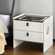 Load image into Gallery viewer, Artiss Smart Bedside Table Wireless Charging - BESS White