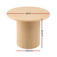 Load image into Gallery viewer, Artiss Coffee Table Round Fluted