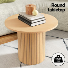 Load image into Gallery viewer, Artiss Coffee Table Round Fluted
