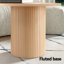 Load image into Gallery viewer, Artiss Coffee Table Round Fluted