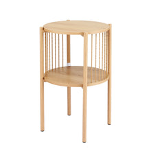 Load image into Gallery viewer, Artiss Coffee Table 2-Tier Round Wood