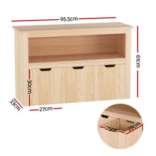 Load image into Gallery viewer, Keezi Kids Bookshelf 3 Drawers Storage Children Bookcase Toy Organiser Display Wooden