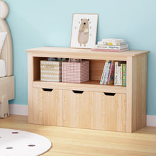 Load image into Gallery viewer, Keezi Kids Bookshelf 3 Drawers Storage Children Bookcase Toy Organiser Display Wooden