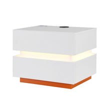 Load image into Gallery viewer, Artiss Smart Bedside Table LED Wireless Charging Ada