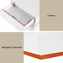 Load image into Gallery viewer, Artiss Smart Bedside Table LED Wireless Charging Ada