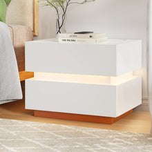 Load image into Gallery viewer, Artiss Smart Bedside Table LED Wireless Charging Ada