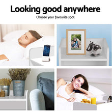 Load image into Gallery viewer, Artiss 2X Bedside Table 1 Drawer with Shelf - FARA White