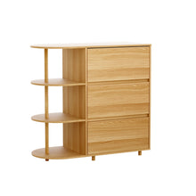Load image into Gallery viewer, Artiss Chest of 3 Drawers Storage Cabinet 3 Shelves Pine