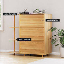 Load image into Gallery viewer, Artiss Chest of 3 Drawers Storage Cabinet 3 Shelves Pine