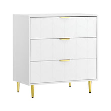 Load image into Gallery viewer, Artiss 3 Chest of Drawers Lowboy Cabinet White
