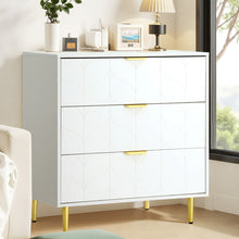 Load image into Gallery viewer, Artiss 3 Chest of Drawers Lowboy Cabinet White