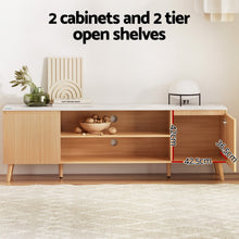 Load image into Gallery viewer, Artiss TV Cabinet Entertainment Unit Stand 180CM Pine White