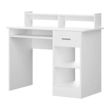 Load image into Gallery viewer, Artiss Computer Desk Shelf Drawer Cabinet White 100CM
