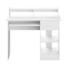 Load image into Gallery viewer, Artiss Computer Desk Shelf Drawer Cabinet White 100CM