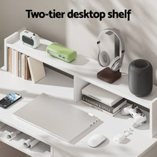 Load image into Gallery viewer, Artiss Computer Desk Shelf Drawer Cabinet White 100CM