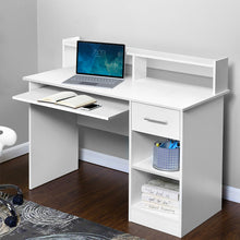 Load image into Gallery viewer, Artiss Computer Desk Shelf Drawer Cabinet White 100CM