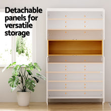 Load image into Gallery viewer, Artiss Shoe Rack Storage Cabinet 9 Tiers White
