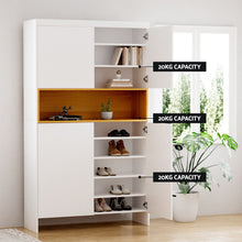 Load image into Gallery viewer, Artiss Shoe Rack Storage Cabinet 9 Tiers White